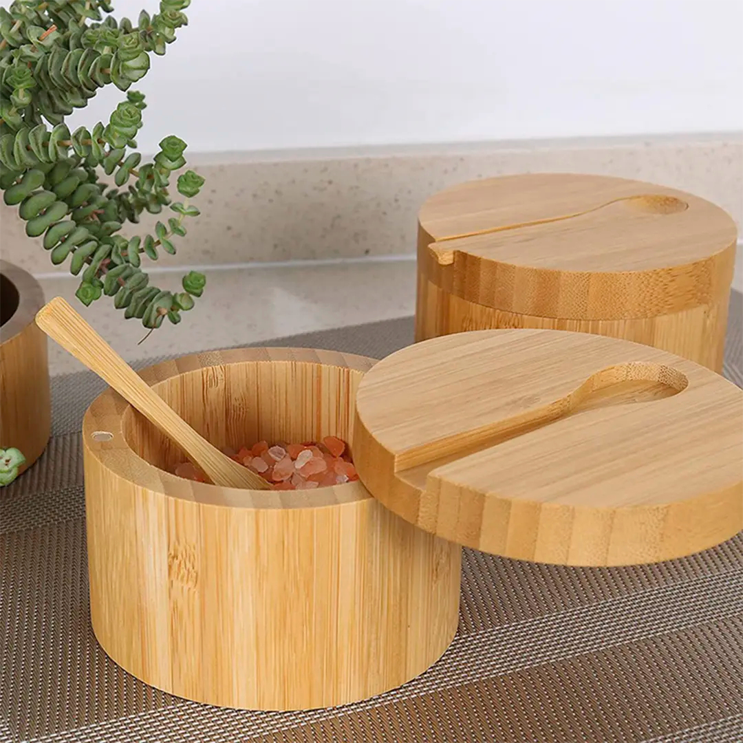 Porta Temperos de Bambu NaturaA