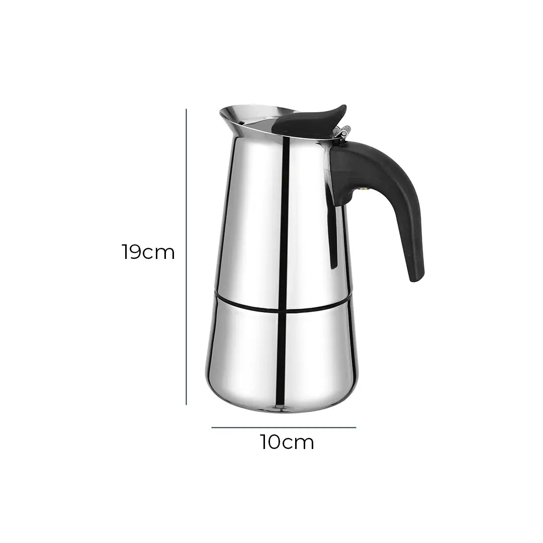 Cafeteira Italiana 6 Xícaras Aço Inox