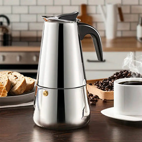 Cafeteira Italiana 6 Xícaras Aço Inox