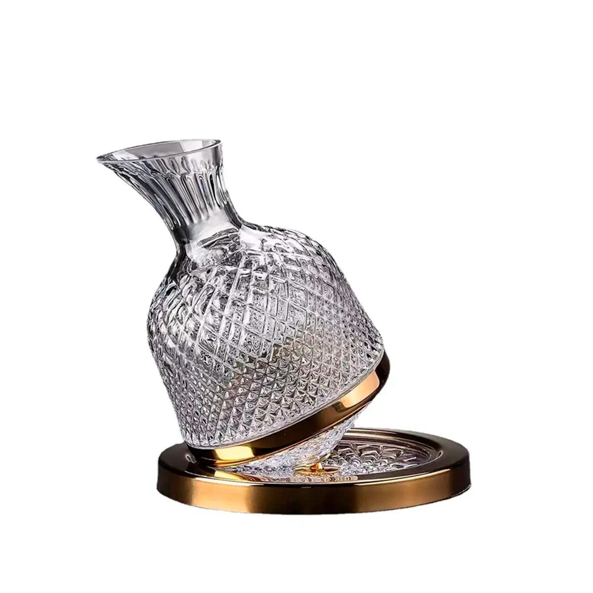 Decanter de Vinho em Cristal Giratório