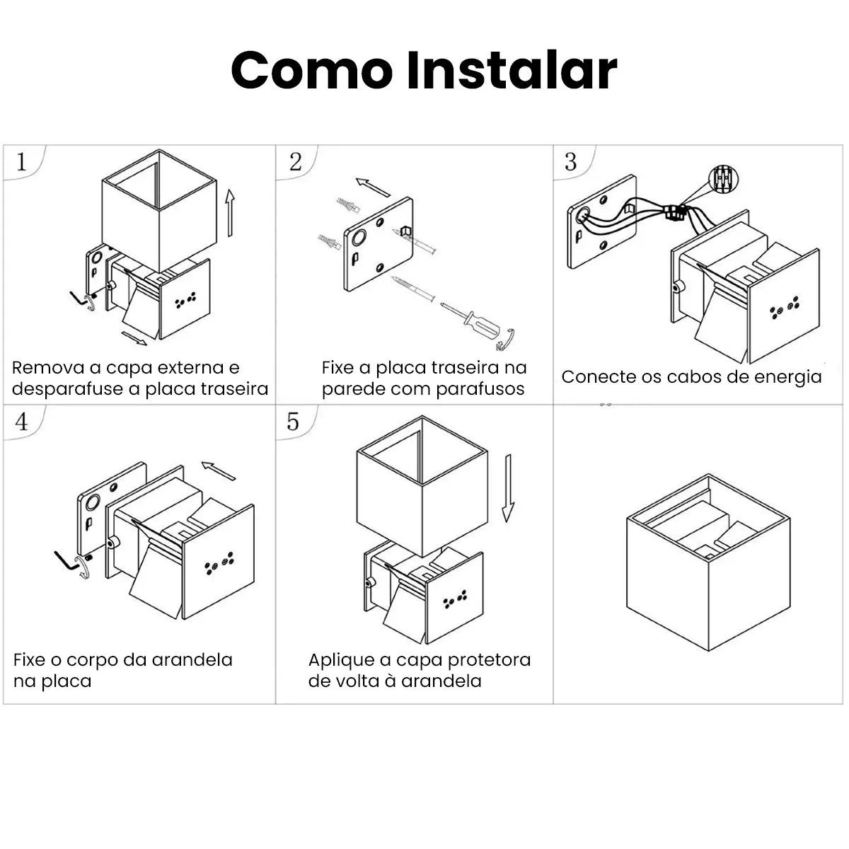 Como Instalar Arandela de Parede Externa Horizon