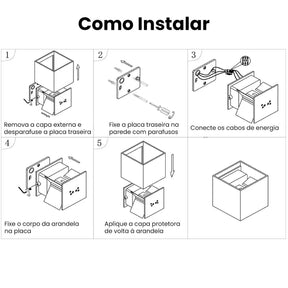 Como Instalar Arandela de Parede Externa Horizon