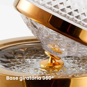 Decanter de Vinho em Cristal Giratório