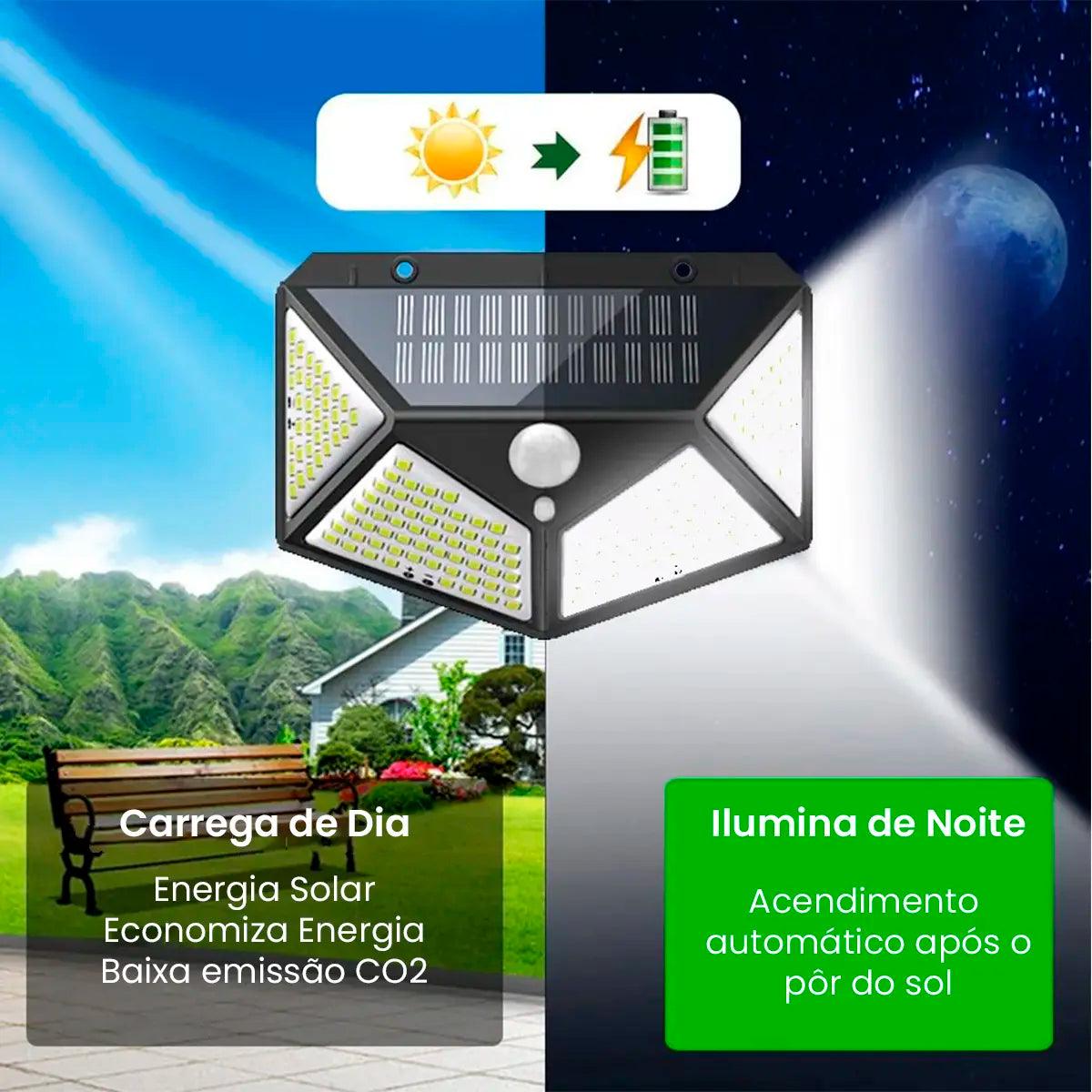 Luminária de Led Solar para Jardim À Prova D' Água