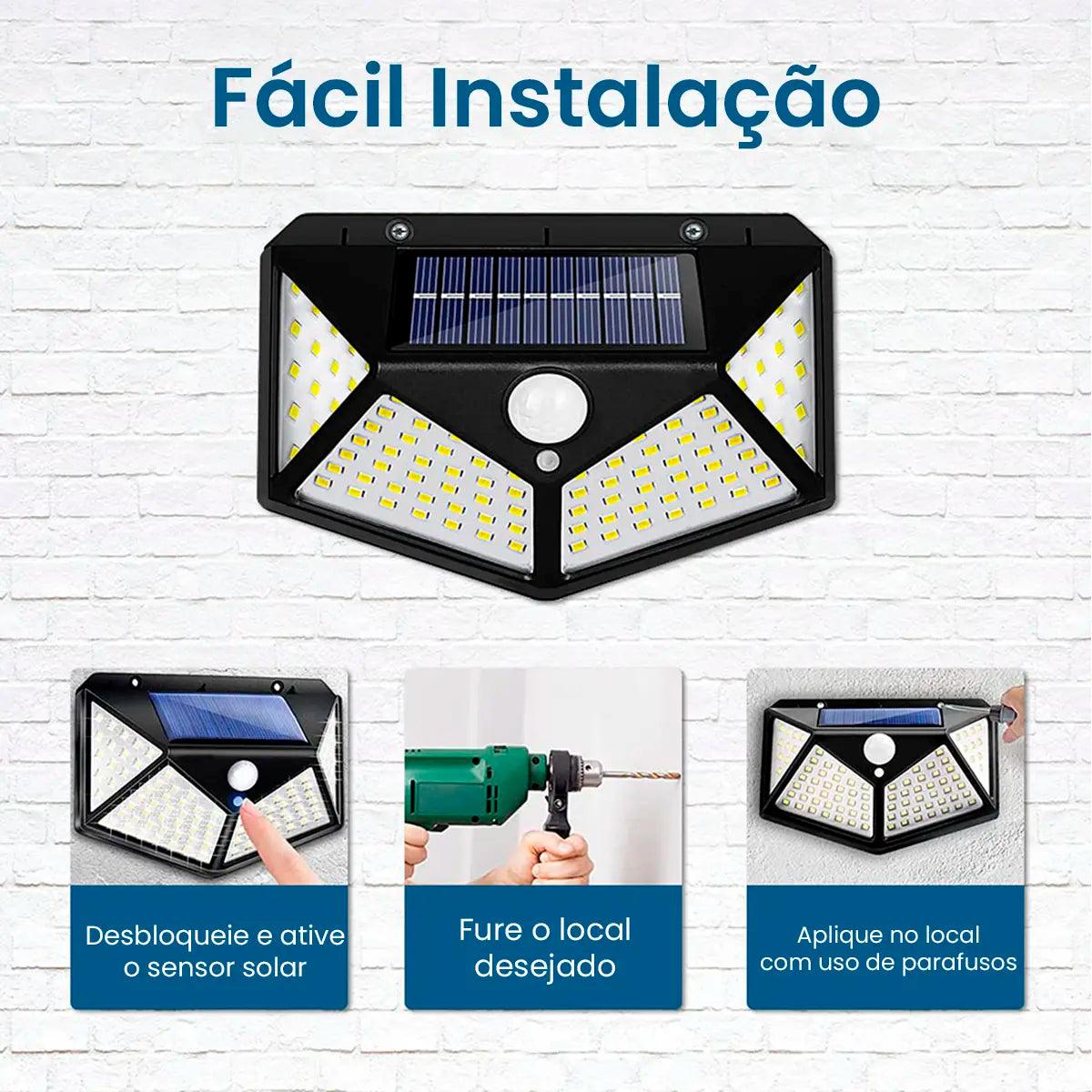 Luminária de Led Solar para Jardim À Prova D' Água