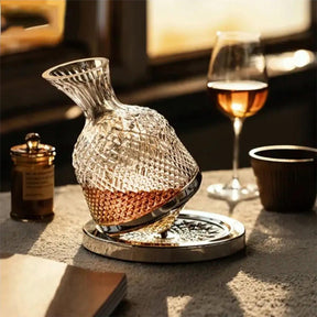 Decanter de Vinho em Cristal Giratório