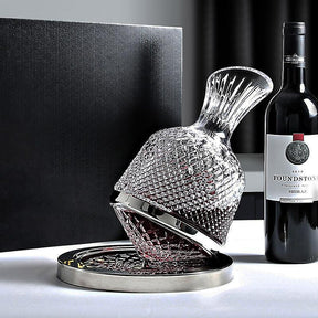 Decanter de Vinho em Cristal Giratório