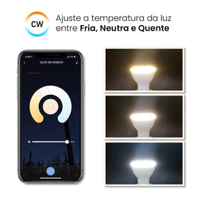 Lâmpada de Led Inteligente Wi-Fi Spotlight